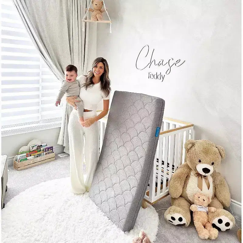 Materasso per mini culla Moonlight Grey, rigido, per 1 bambino