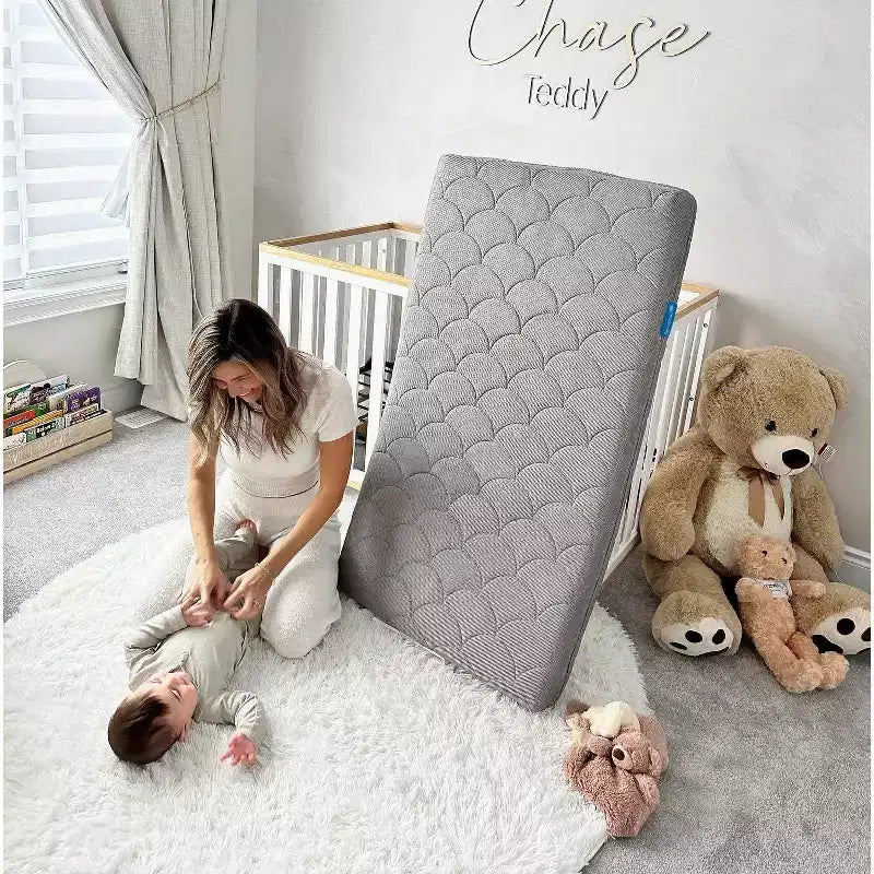 Materasso per mini culla Moonlight Grey, rigido, per 1 bambino