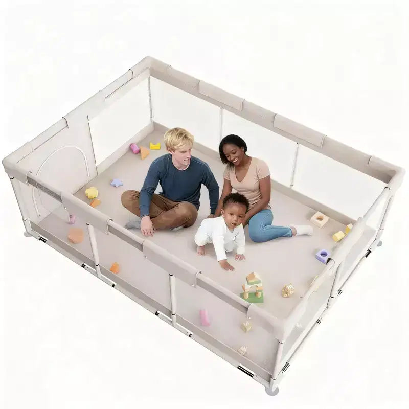 Large Baby Playpen  4770.86in Toddler Play Yard, Indoor Activity Fence for Apartments, Safe & Spacious Play Area