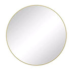 Specchio da bagno moderno rettangolare da parete 30x40" in nero/oro/argento – Singolo, con cornice in alluminio