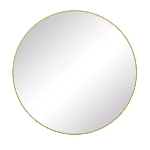Specchio da bagno moderno rettangolare da parete 30x40" in nero/oro/argento – Singolo, con cornice in alluminio