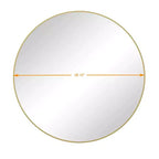 Specchio da bagno moderno rettangolare da parete 30x40" in nero/oro/argento – Singolo, con cornice in alluminio