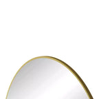 Specchio da bagno moderno rettangolare da parete 30x40" in nero/oro/argento – Singolo, con cornice in alluminio