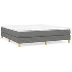Telaio letto matrimoniale king size grigio scuro, senza testiera, 2 posti letto