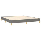 Telaio letto matrimoniale king size grigio scuro, senza testiera, 2 posti letto