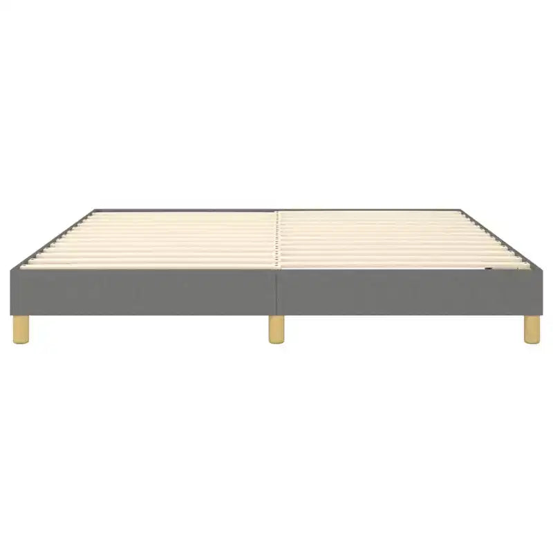 Telaio letto matrimoniale king size grigio scuro, senza testiera, 2 posti letto