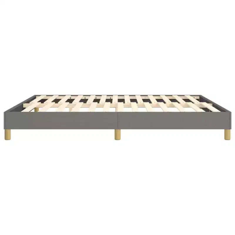Telaio letto matrimoniale king size grigio scuro, senza testiera, 2 posti letto