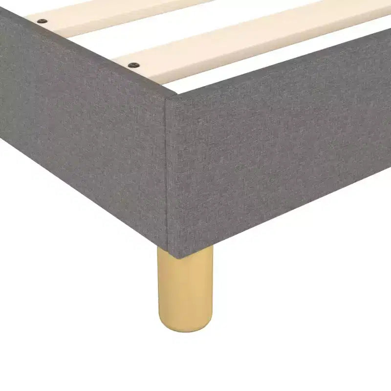 Telaio letto matrimoniale king size grigio scuro, senza testiera, 2 posti letto
