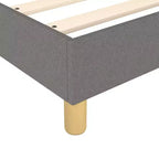 Telaio letto matrimoniale king size grigio scuro, senza testiera, 2 posti letto
