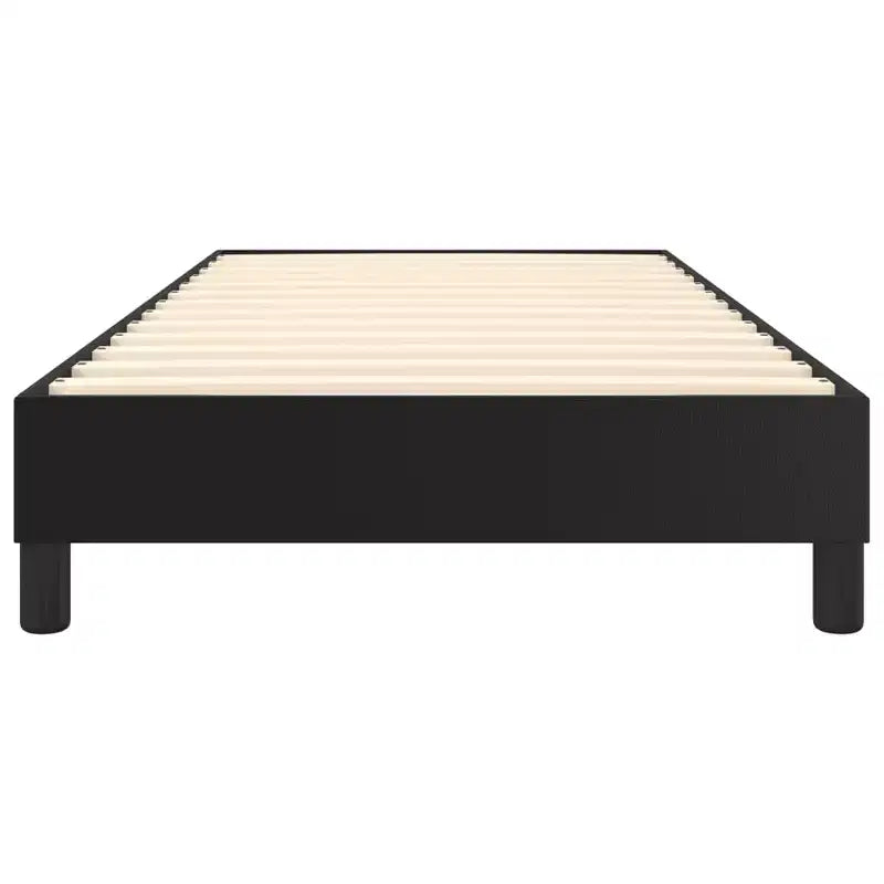 Struttura letto a piattaforma Twin XL in similpelle nera – Singola