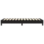 Struttura letto a piattaforma Twin XL in similpelle nera – Singola