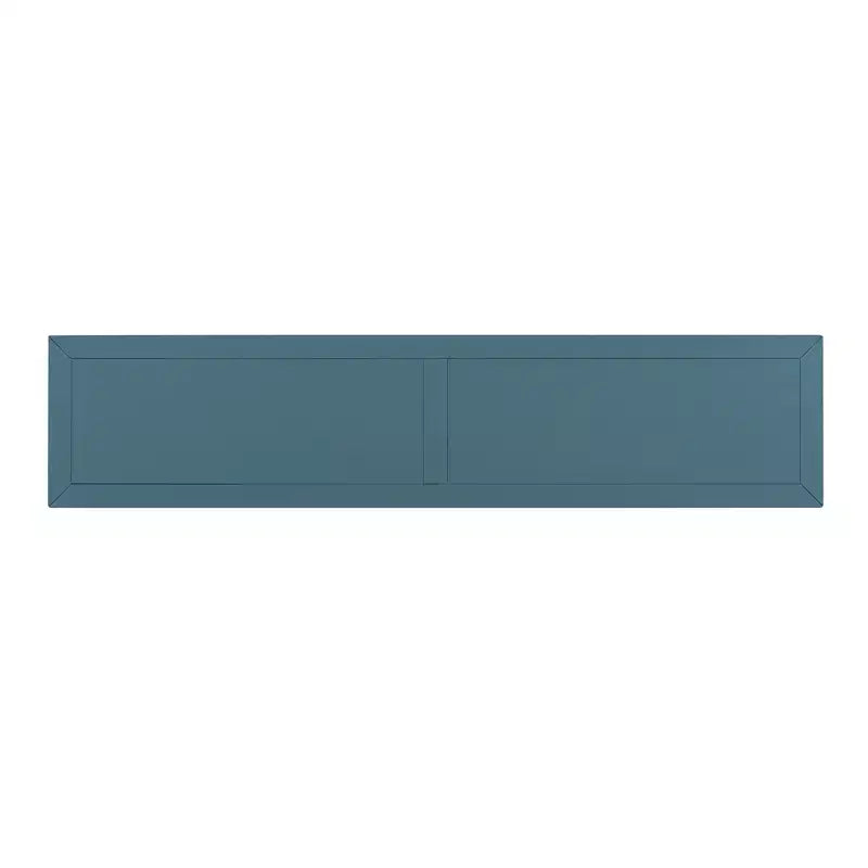 Blu Scuro / Espresso / Grigio Lavato / Blu Navy / Marrone Chiaro – Tavolino Consolle Stretto, Stile Retrò Invecchiato, 4 Cassetti e Ripiano, 1 Pezzo