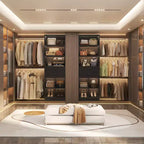 Organizzatore per armadio regolabile Beige / Nero / Ciano / Bianco, 240 cm, 1 persona