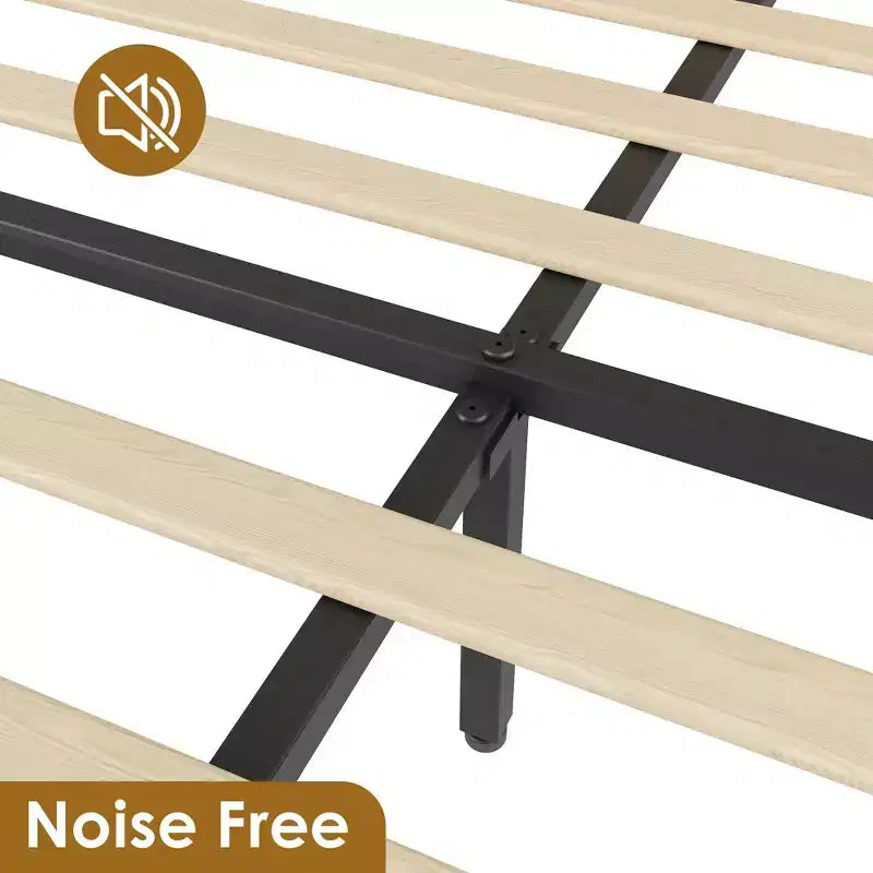 Letto a Piattaforma con Testiera in Rattan Quercia Naturale e 2 Cassetti Contenitore – Matrimoniale / Queen / King, 1-Persona