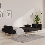 Divano letto convertibile 2 posti con cuscini, imbottito, 2 sedute