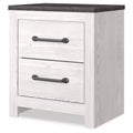Gerridan Nightstand White: Modern Storage Bedside Table, 2 Drawers - Signature Design by Ashley