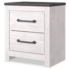 Gerridan Nightstand White: Modern Storage Bedside Table, 2 Drawers - Signature Design by Ashley