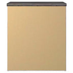 Comodino Rustico Bianco e Grigio con 2 Cassetti – 1 Persona