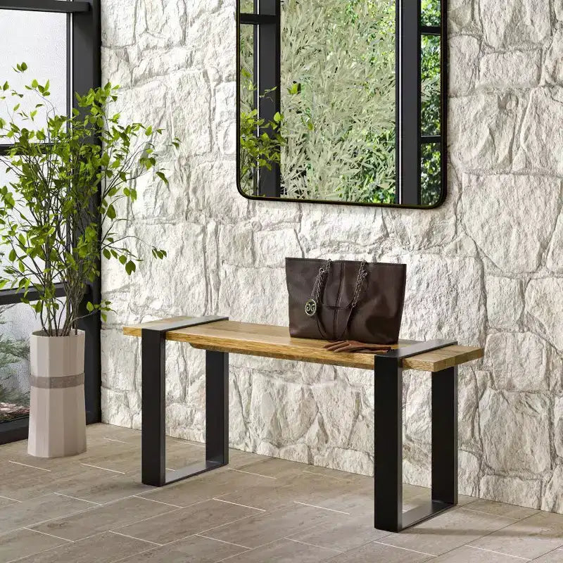 Marta Bench Natural - WyndenHall