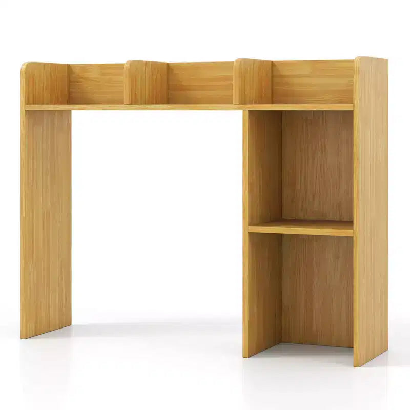 Libreria da scrivania a credenza beige/nera/marrone/grigia/naturale/noce/bianca – 1 persona