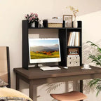 Libreria da scrivania a credenza beige/nera/marrone/grigia/naturale/noce/bianca – 1 persona
