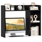 Libreria da scrivania a credenza beige/nera/marrone/grigia/naturale/noce/bianca – 1 persona