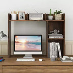 Libreria da scrivania a credenza beige/nera/marrone/grigia/naturale/noce/bianca – 1 persona
