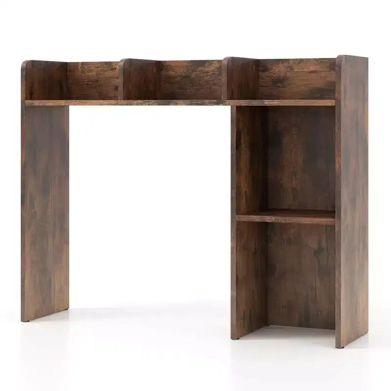 Libreria da scrivania a credenza beige/nera/marrone/grigia/naturale/noce/bianca – 1 persona