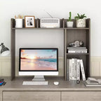 Libreria da scrivania a credenza beige/nera/marrone/grigia/naturale/noce/bianca – 1 persona