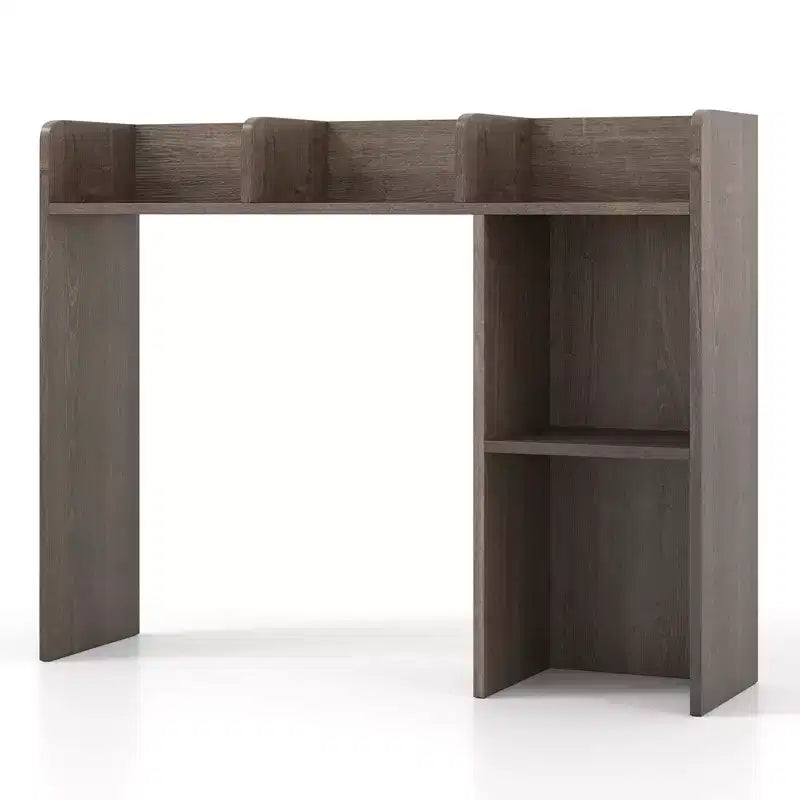 Libreria da scrivania a credenza beige/nera/marrone/grigia/naturale/noce/bianca – 1 persona