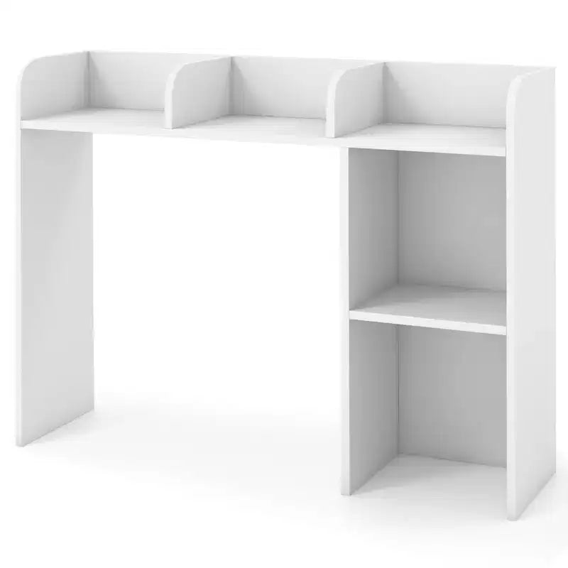 Libreria da scrivania a credenza beige/nera/marrone/grigia/naturale/noce/bianca – 1 persona