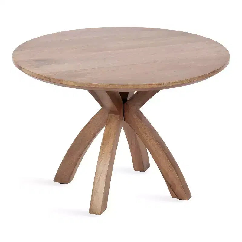 Kate and Laurel Soleyn Round Wood Coffee Table, 27x27x19, Natural