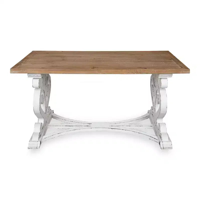 Tavolino da Caffè Rettangolare Ruggine – Struttura in Legno, Piano in MDF, 1–4 Posti a Sedere