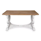 Tavolino da Caffè Rettangolare Ruggine – Struttura in Legno, Piano in MDF, 1–4 Posti a Sedere