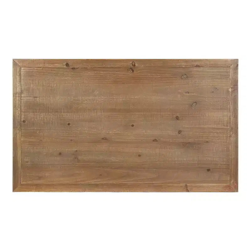 Tavolino da Caffè Rettangolare Ruggine – Struttura in Legno, Piano in MDF, 1–4 Posti a Sedere
