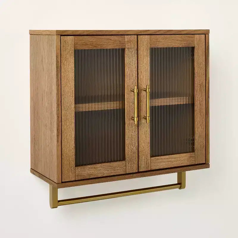 Reeded Glass Bathroom Wall Cabinet - Hearth & Hand with Magnolia